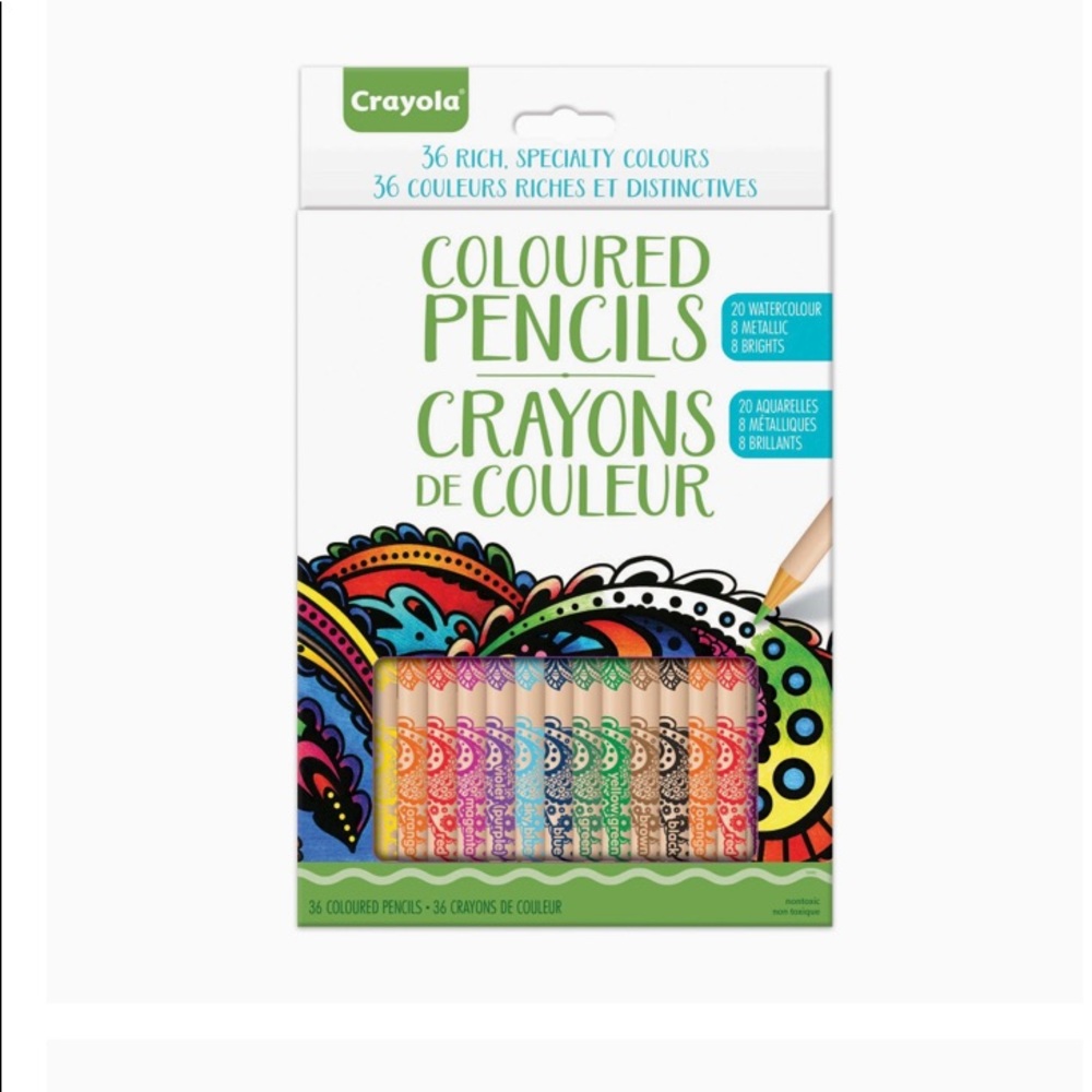 Crayola Coloured Pencils 36-Count Arts & Crafts